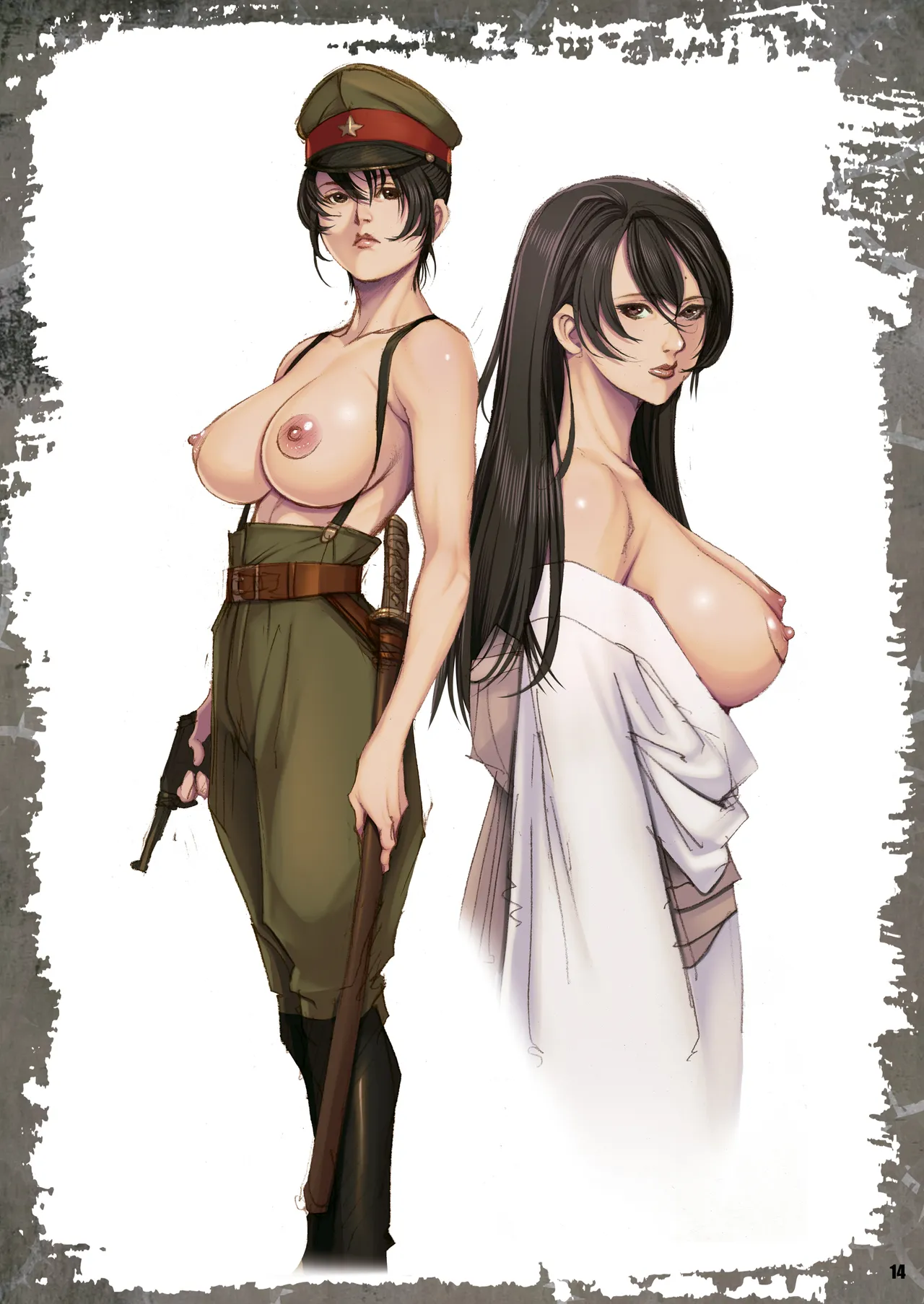 GUN JOW IRO ~Onna Gunjin Rough Gashuu~ - Page 14