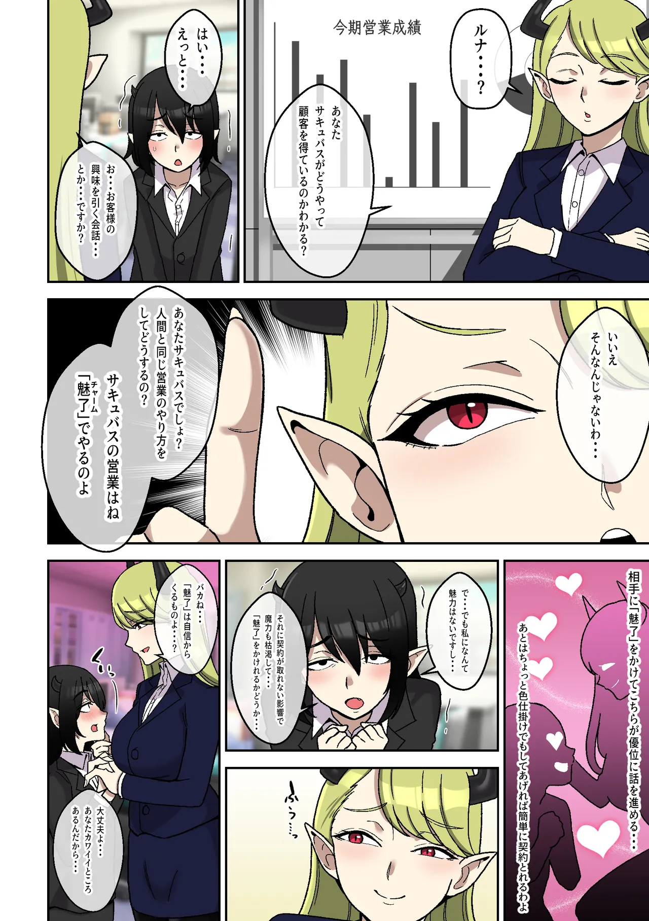営業下手な地味顔サキュバスを助けたらでかムチになって契約するまで搾精された話 - Page 17