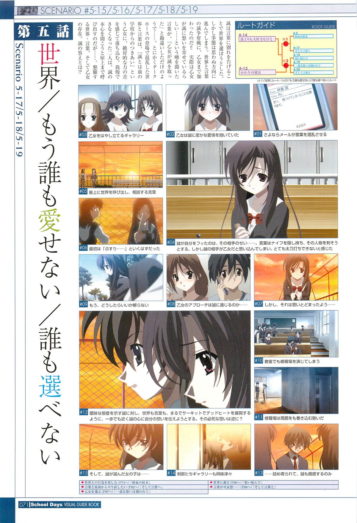 School Days Visual Guide Book - Page 73