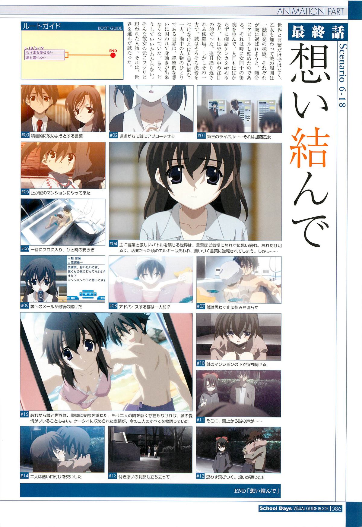 School Days Visual Guide Book - Page 88