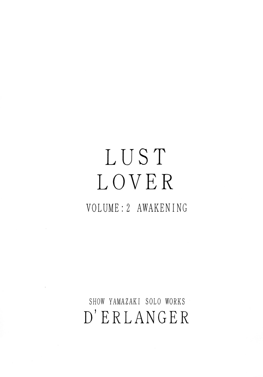 LUST LOVER VOLUME:2 AWAKENING... - Page 2