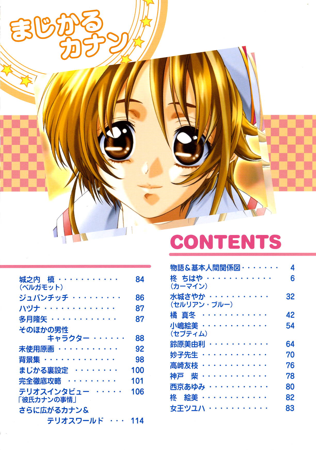 Septem Charm Magical Canan Visual Guide - Compass Official Artbook - Page 3